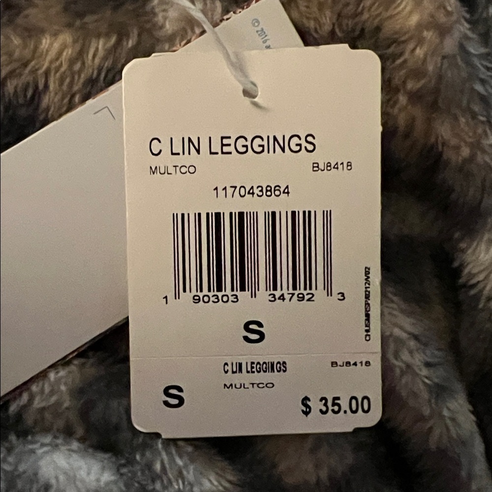 Adidas Red Leggings with Blue and White Floral Pattern - Picture 5 of 5